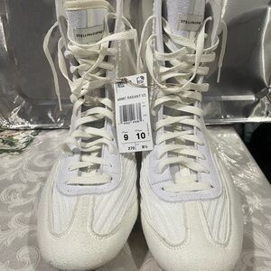 Stella McCartney Cream High-Top Sneakers